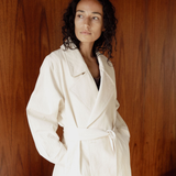 Theodora Trench | Cream Double Cotton