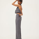 SONIA PANT - STEEL WASHED LINEN