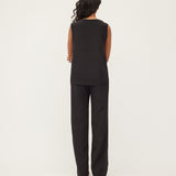 MELISSA PANT | BLACK SILK *online exclusive