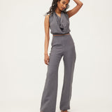 SONIA PANT - STEEL WASHED LINEN