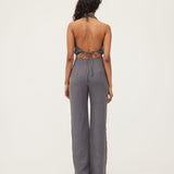 SONIA PANT - STEEL WASHED LINEN