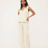 MELISSA PANT | BONE CREAM SILK *online exclusive