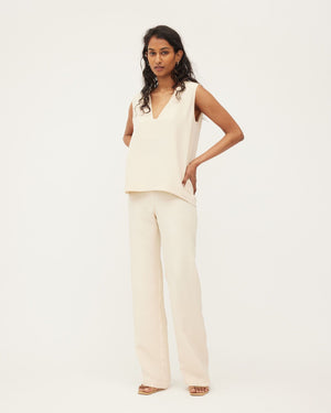 MELISSA PANT | BONE CREAM SILK *online exclusive