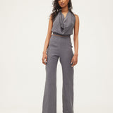 SONIA PANT - STEEL WASHED LINEN