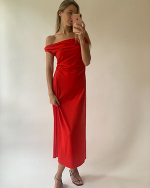 VERA DRESS | RED MERINO