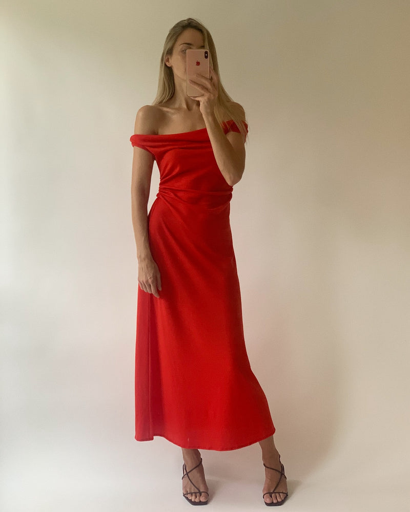 VERA DRESS | RED MERINO