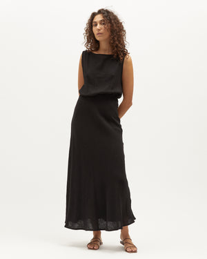 Wray Dress - Black Muslin