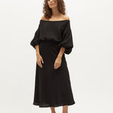Louie Dress | Black Muslin