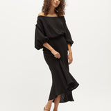 Louie Dress | Black Muslin