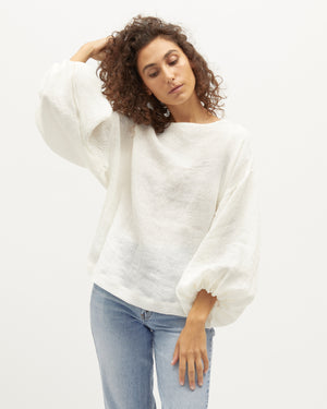 BELLA BLOUSE | IVORY LINEN