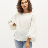 Bella Blouse | Vanilla Linen