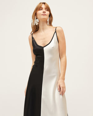 SLOANE DRESS | OYSTER BLACK