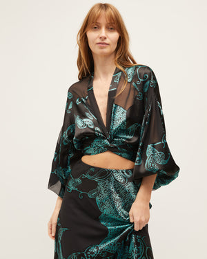 
            
                Load image into Gallery viewer, WRAY SKIRT | SILK DEVORE
            
        