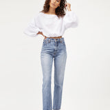 Louie Crop | White Linen (PO)