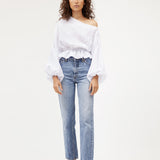 Anna Frill Blouse | White Linen