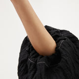 Bella Blouse | Black Contrast Linen