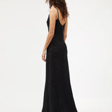 Sloane Dress / Black Textured Linen