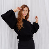 Anna Frill Blouse | Black Muslin