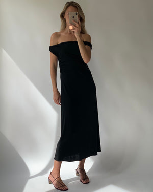 VERA DRESS | BLACK MERINO