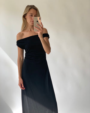 VERA DRESS | BLACK MERINO