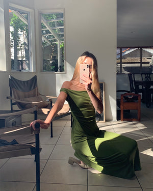 VERA DRESS | AVOCADO MERINO